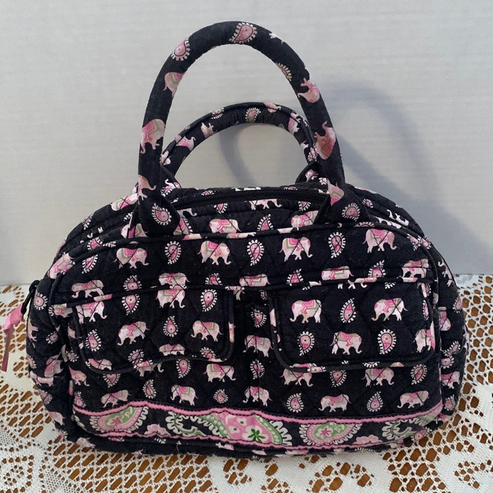 Vera Bradley Pink Elephant Shoulder Tote